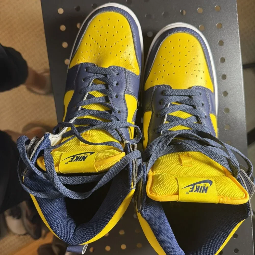 Nike Dunk High Michigan Varsity Maize Blue Cz8149-700 Size 10.5